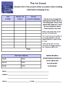 Ink Crowd Point Tracking Sheets